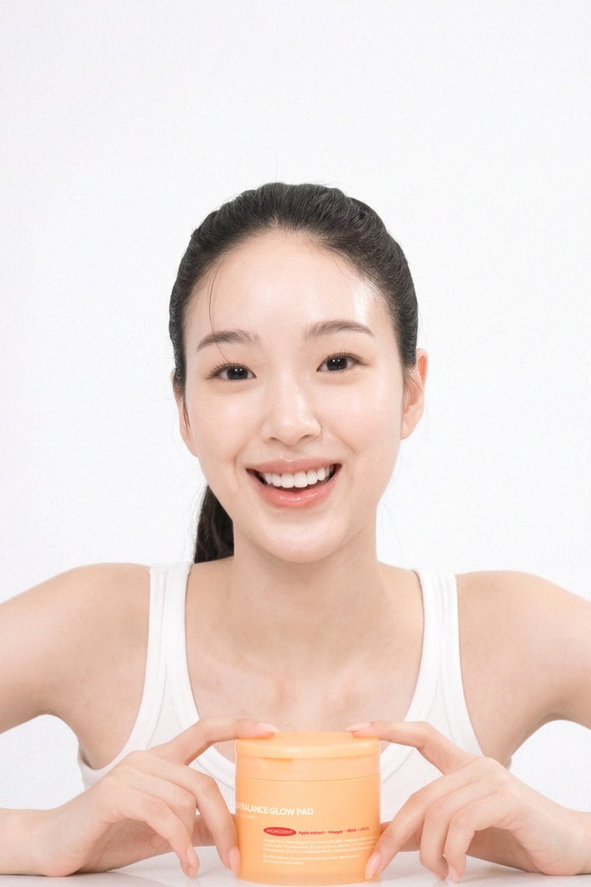 [요철제로 필링패드] 글로우 토너 패드 지우개 좁쌀 피지 모공 각질 아하 바하