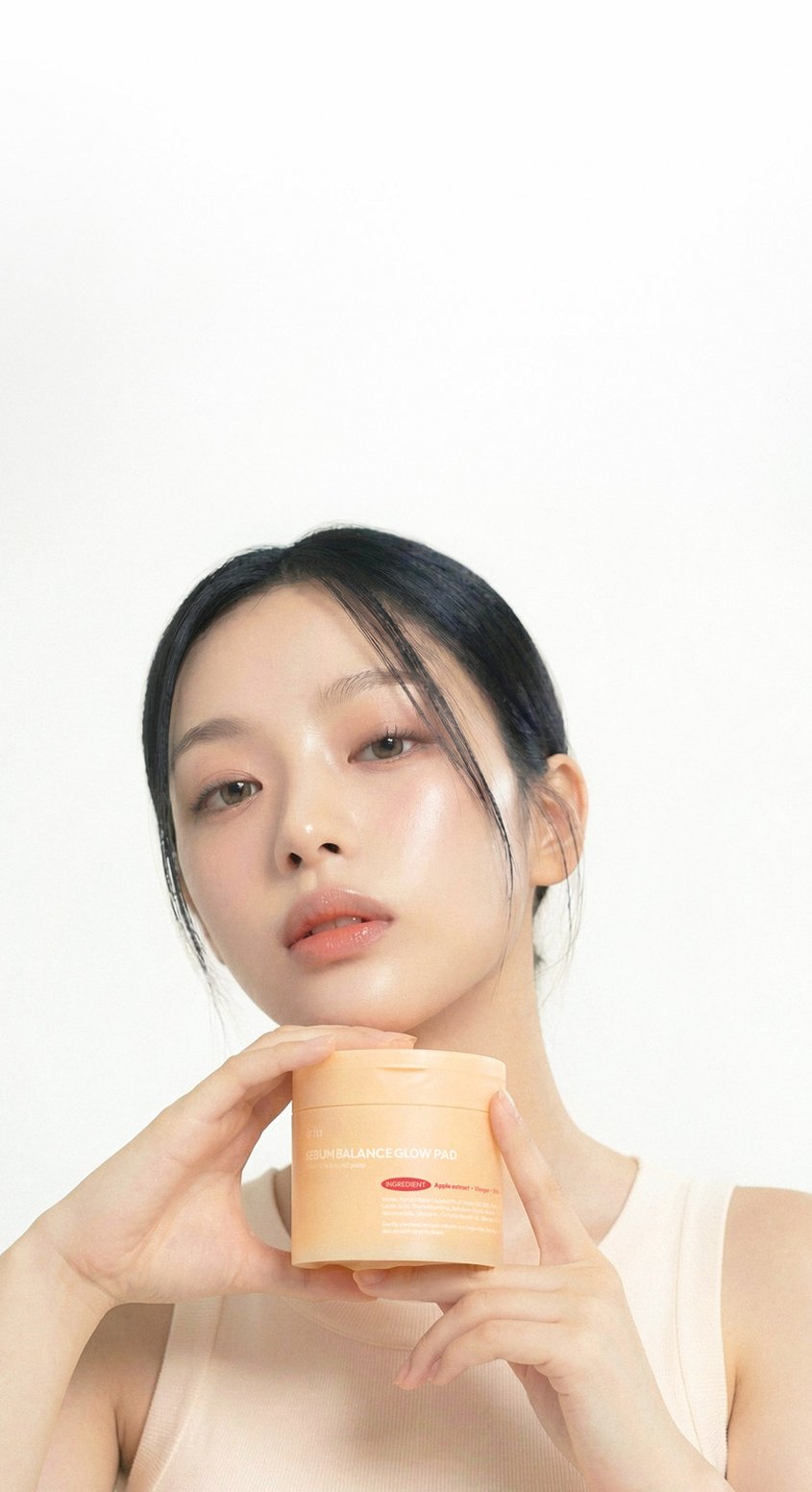[요철제로 필링패드] 글로우 토너 패드 지우개 좁쌀 피지 모공 각질 아하 바하
